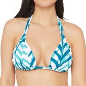 La Blanca Caribbean Current Triangle Halter Bikini Too Size 16